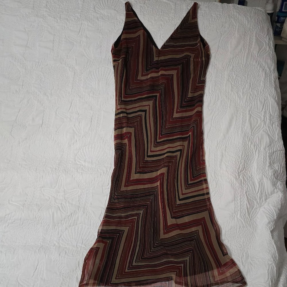 LOB Clothing Sleeveless V Neck Long Dress Size 3
